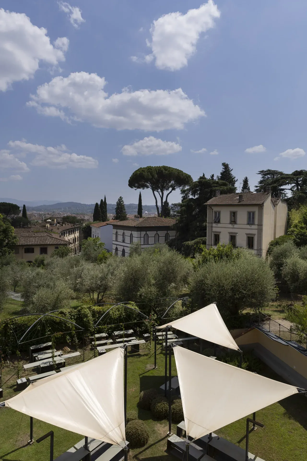 Florence seen from the hills of the campus garden
