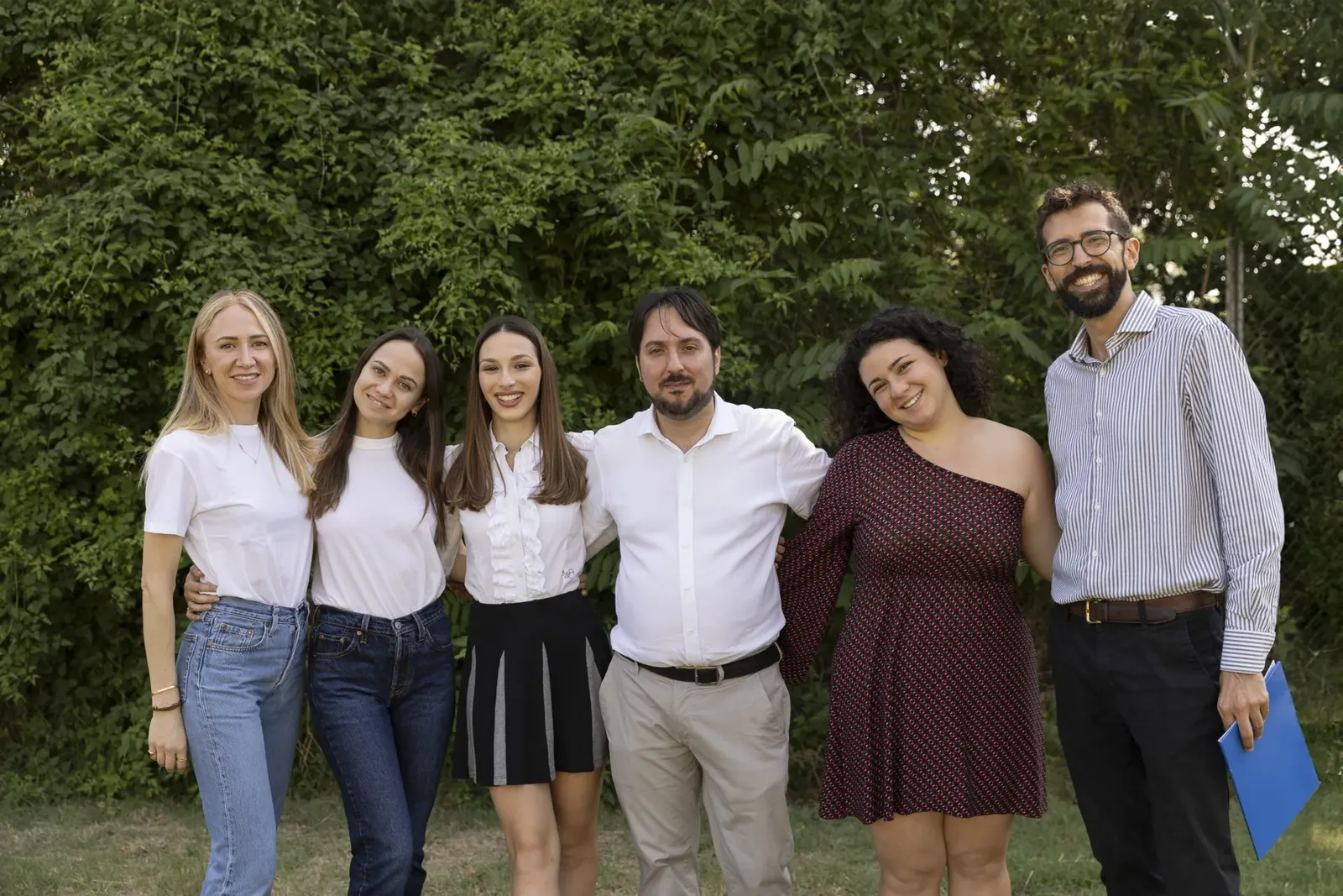 A group of teachers on the Unicollege campus in Florence